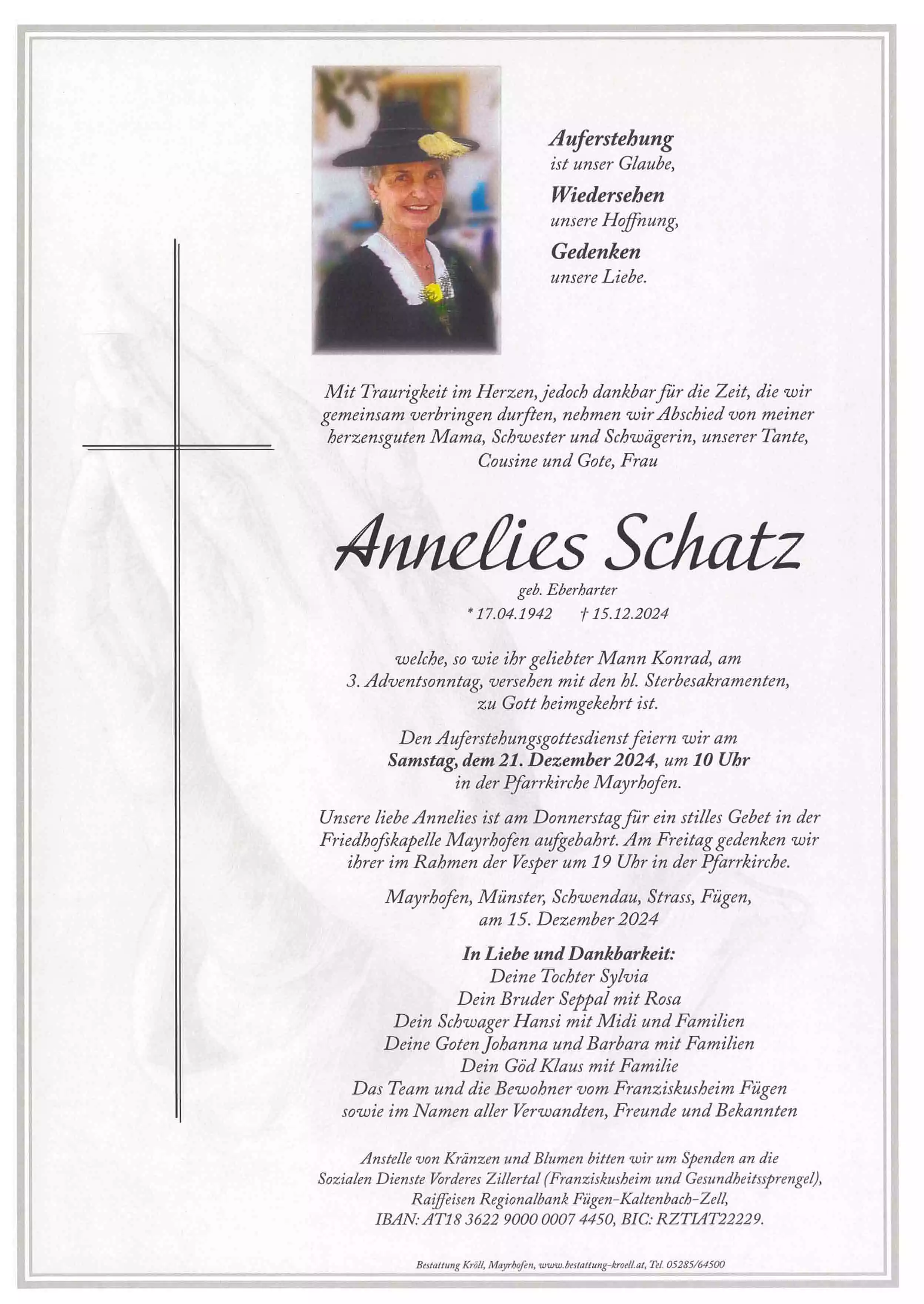 Parte von Annelies Schatz